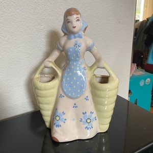Antique milkmaid vase for flowers and decor